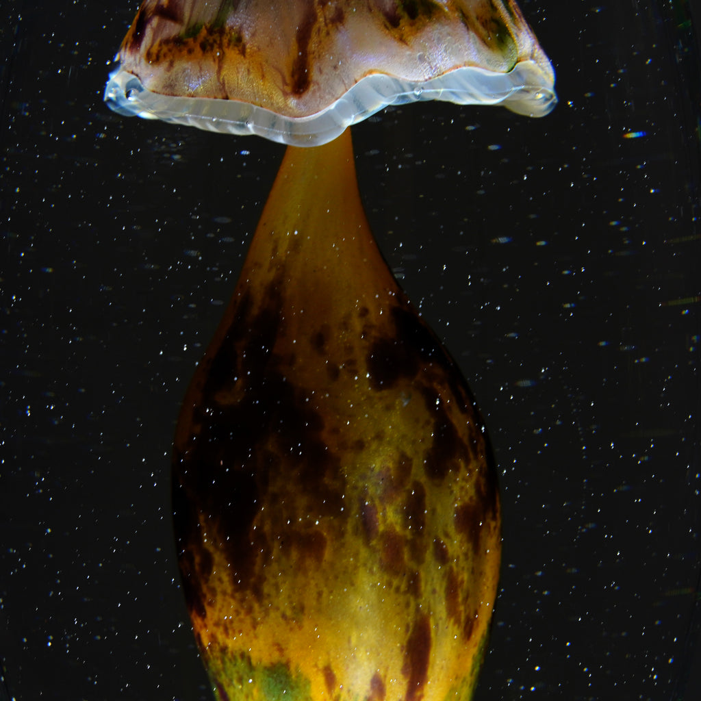 Sculpture Champignon jaune (pièce unique, un seul exemplaire)