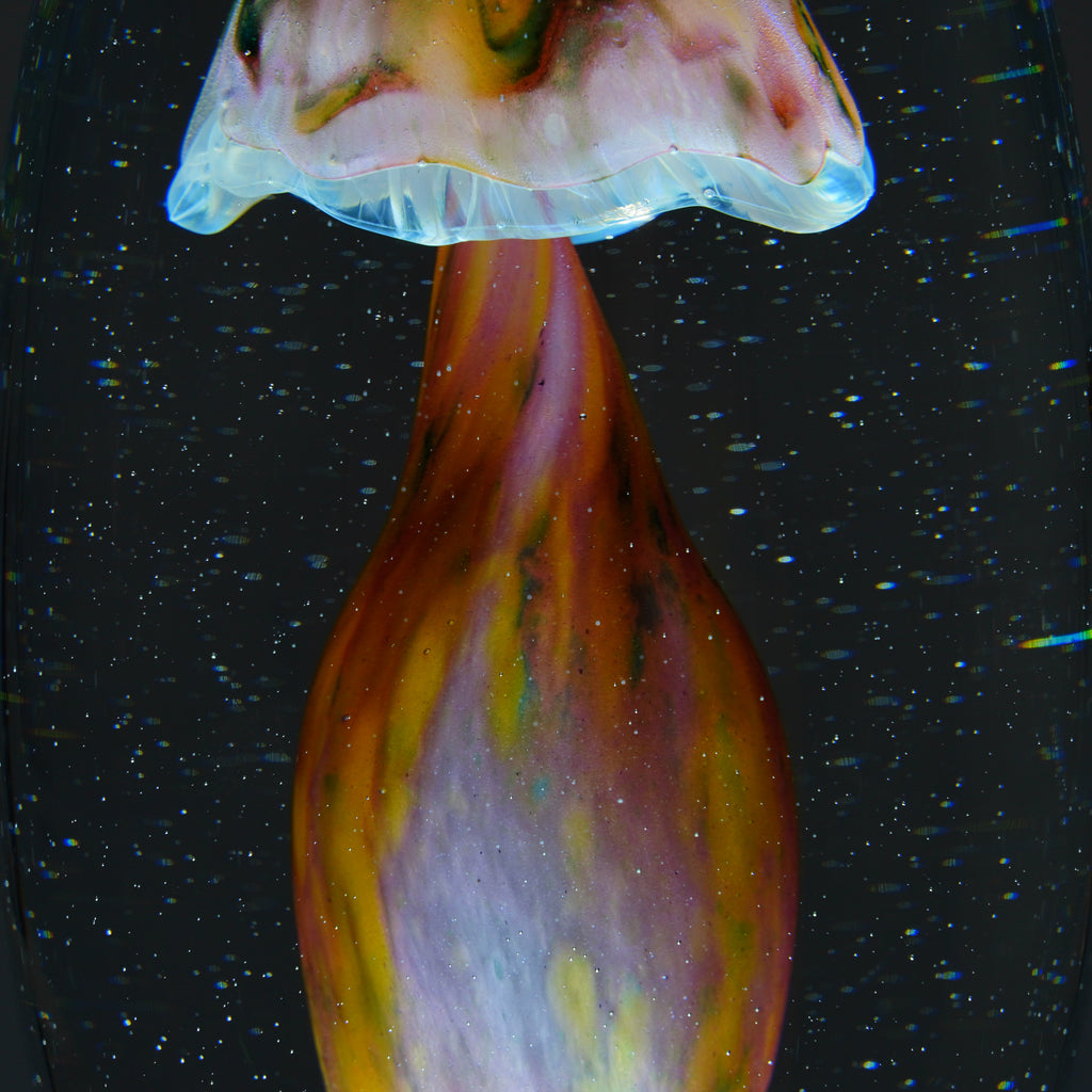Sculpture champignon rose (pièce unique, un seul exemplaire)