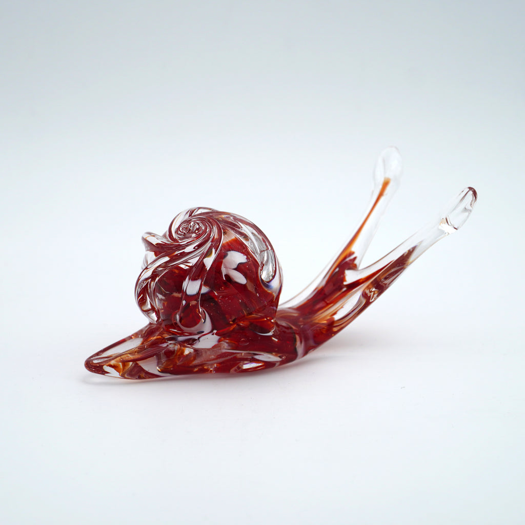 Escargot en verre sculpté