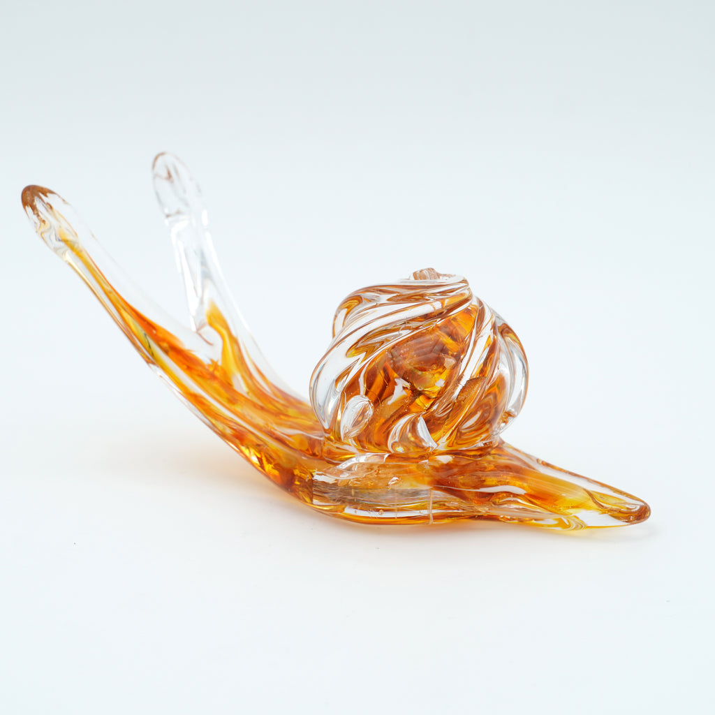 Escargot en verre sculpté
