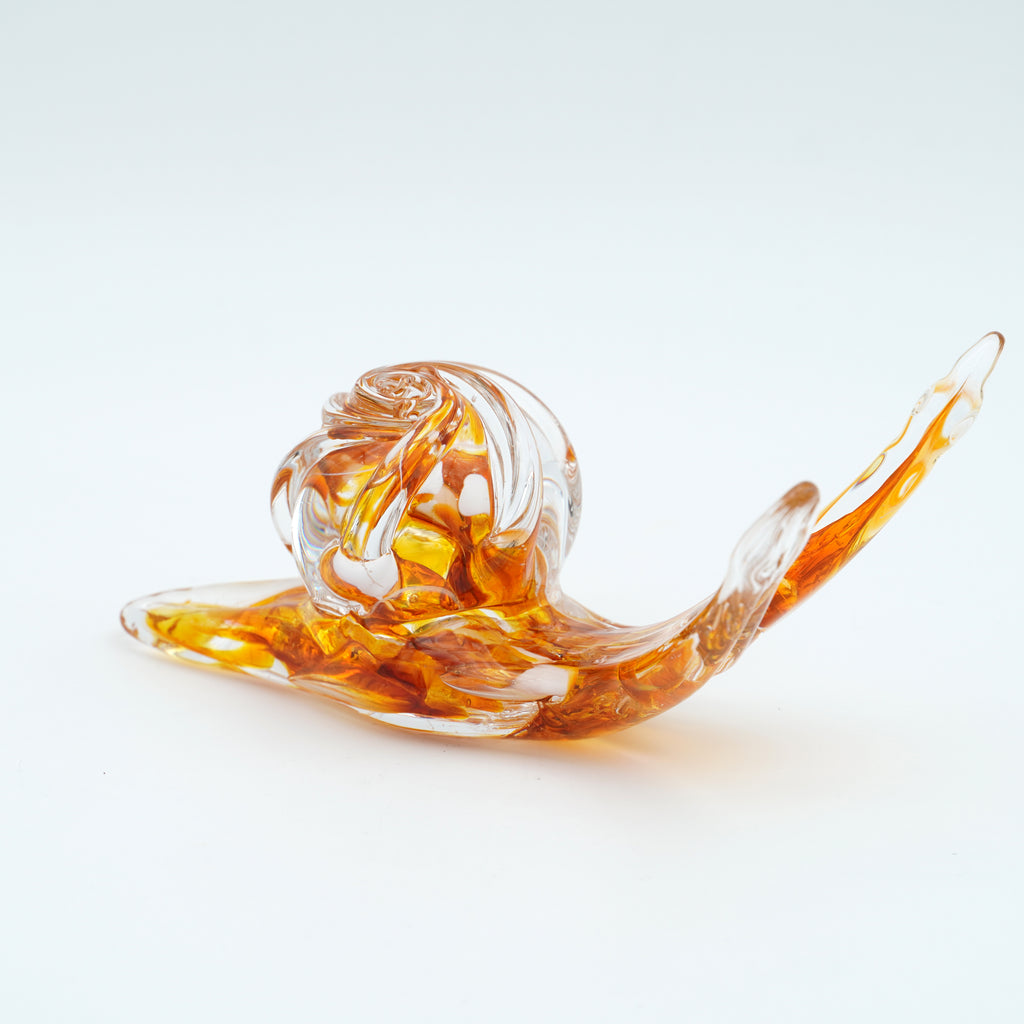 Escargot en verre sculpté