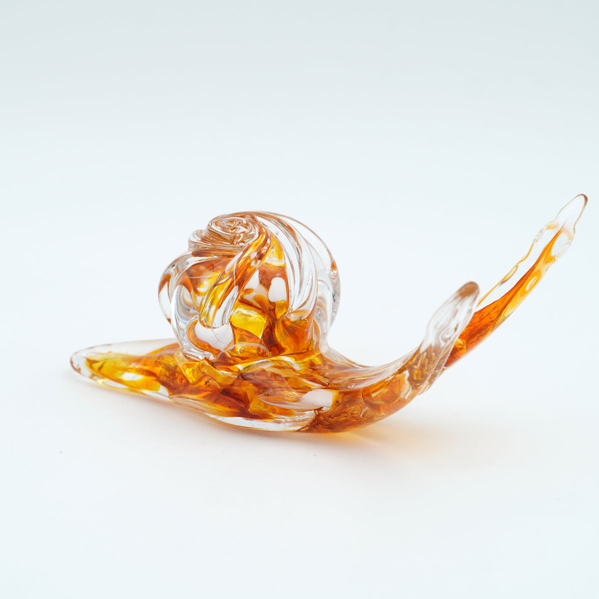 Escargot en verre sculpté