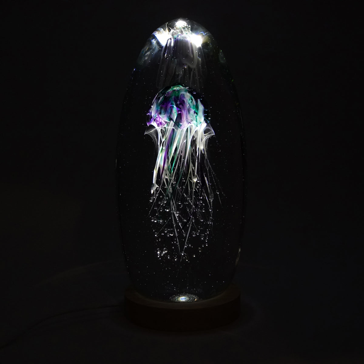 Méduse bleue et violette (pièce unique, un seul exemplaire)