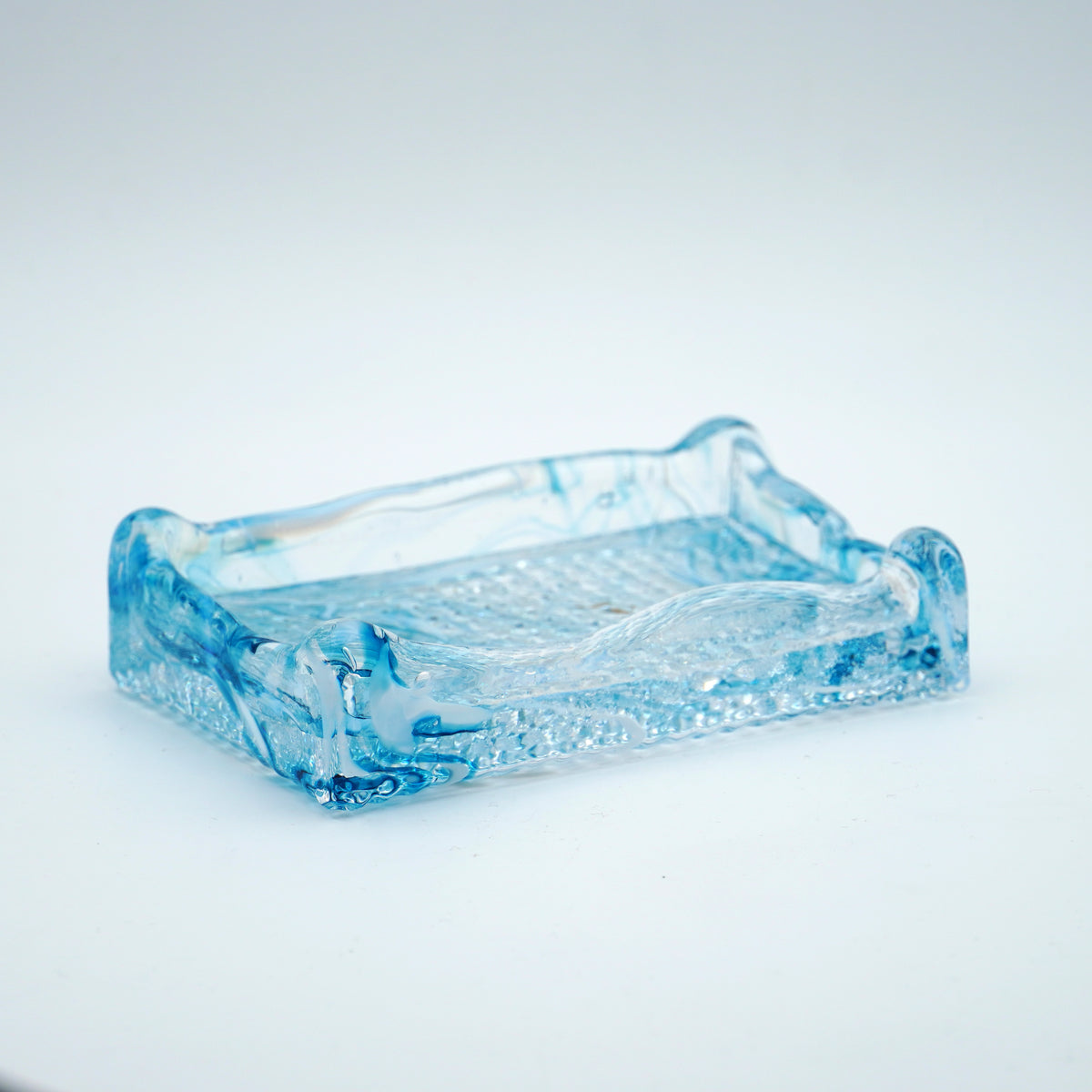 Porte savon en verre