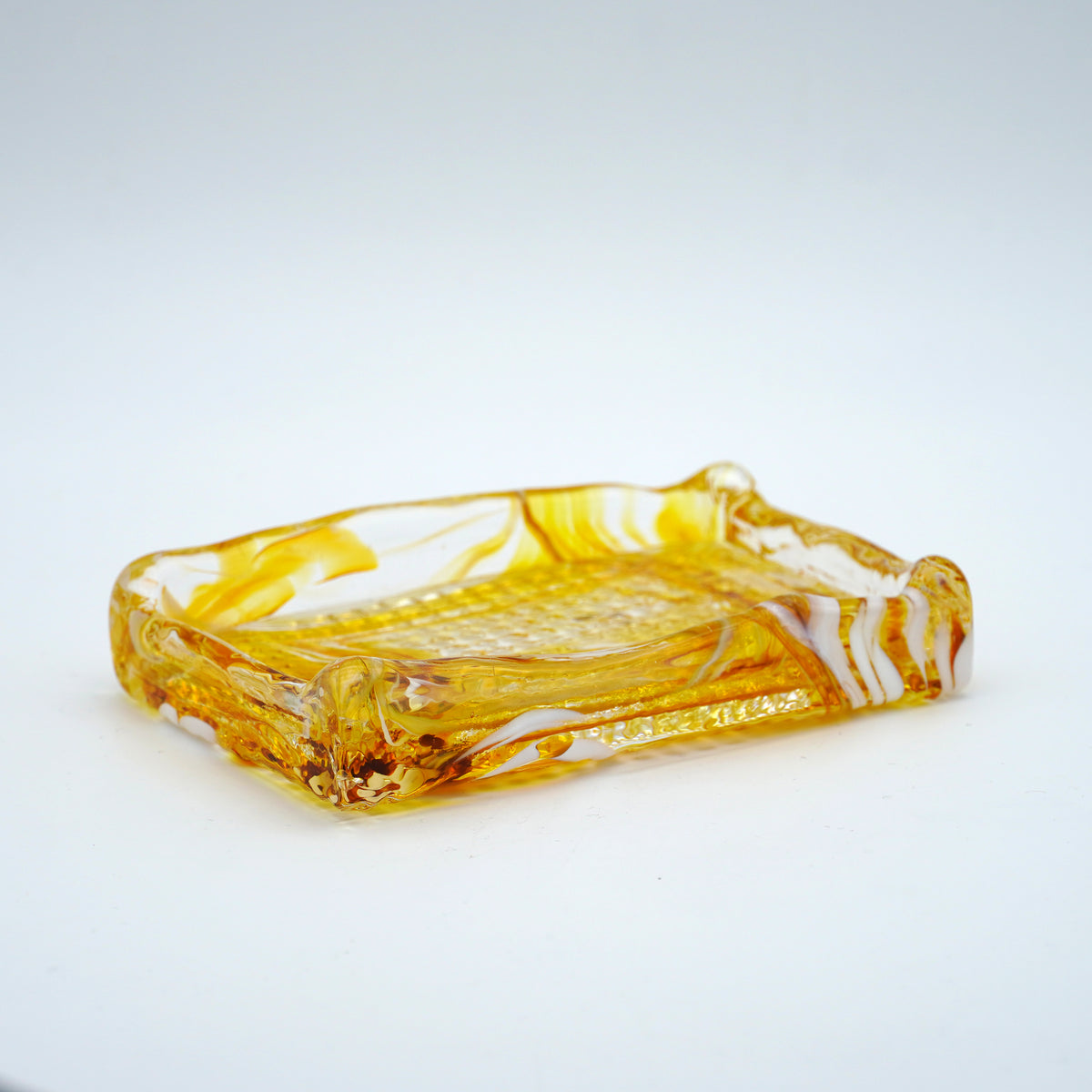 Porte savon en verre